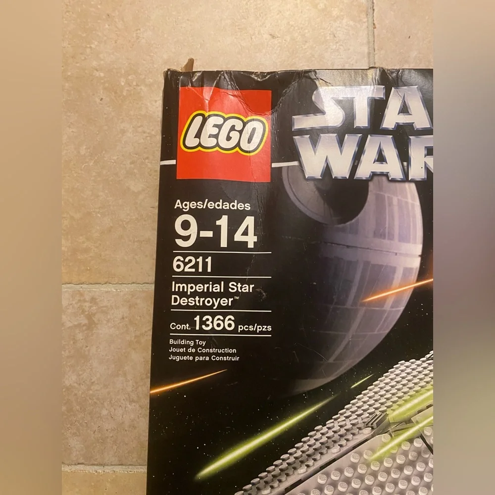 Rare VTG Retired Lego Star Wars Imperial Star Destroyer 6211 New In Box